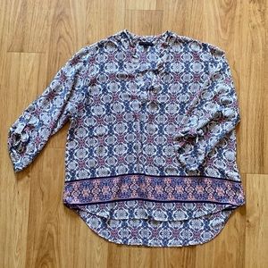 Signature Studio 3/4 Sleeve V-Neck Blouse • 2X